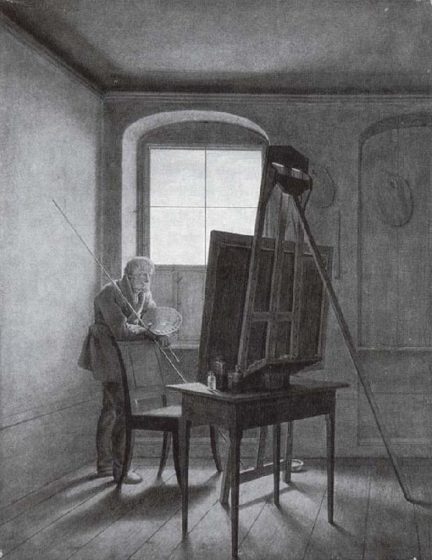 Georg Friedrich Kersting Caspar David Friedrich in Seinem Atelier oil painting image